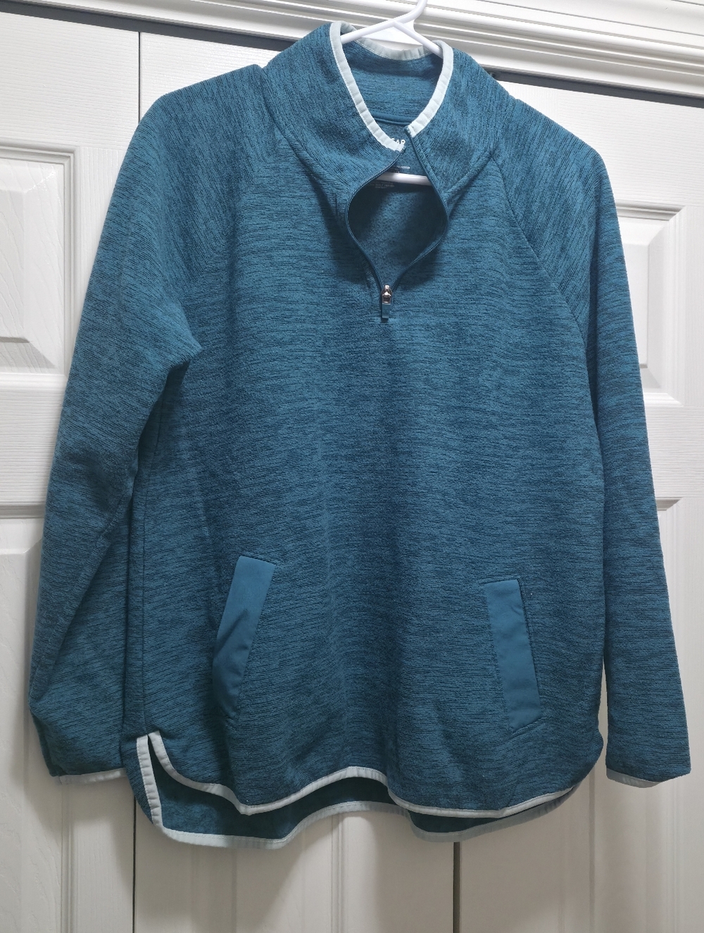 Tek Gear Teal Quarter-Zip Pullover Womens L
